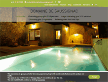 Tablet Screenshot of domainedesaussignac.com